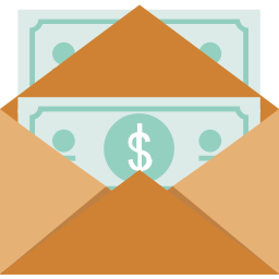 Salary envelope icon