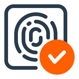 biometrischer scan icon