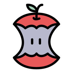 zgniłe jabłko ikona