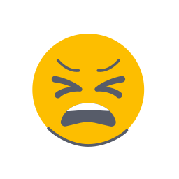 zmęczony emoji ikona
