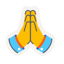 Praying hands icon