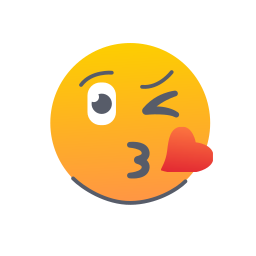 Blow kiss icon