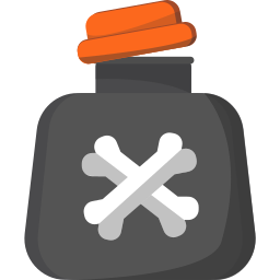 Poison bottle icon