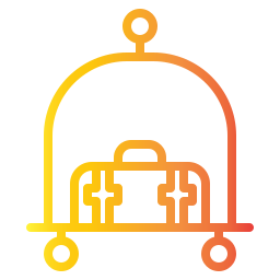 Luggage cart icon