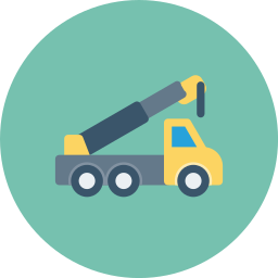 Crane truck icon