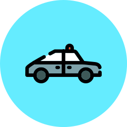 coche de policía icono