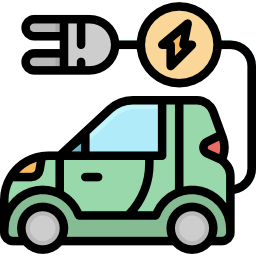 Electric car icon