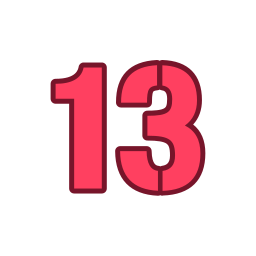 número 13 Ícone