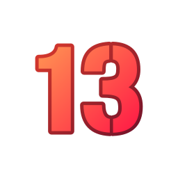 número 13 Ícone