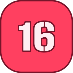 Number 16 icon