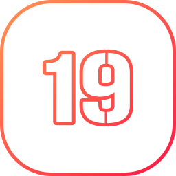 Number 19 icon