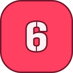 Number 6 icon