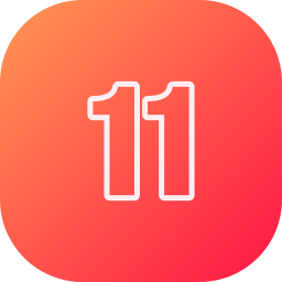 numer 11 ikona