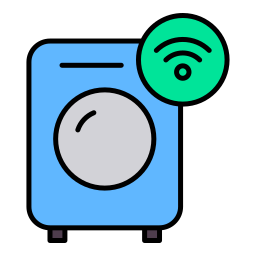slimme wasmachine icoon