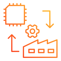 Industrial internet of things icon