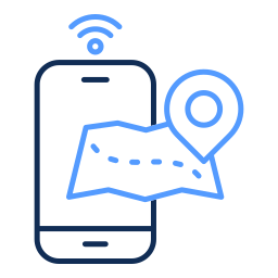 mappa digitale icona