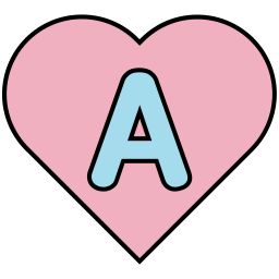 letter a icoon