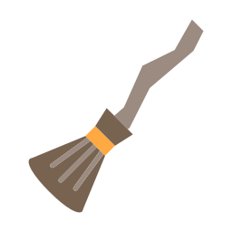 Witch broom icon