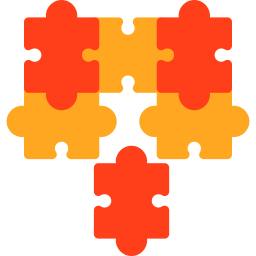 puzzelstukken icoon