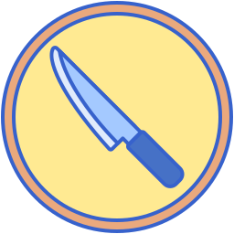 coltello affilato icona