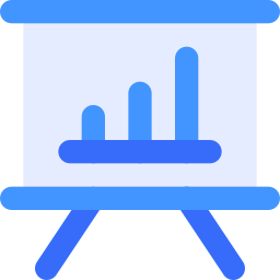 Growth presentation icon