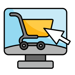 e-commerce markt icoon