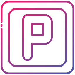 Parking sign icon