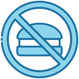 No fast food icon