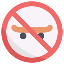 No skateboard icon