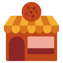 edificio de panadería icono