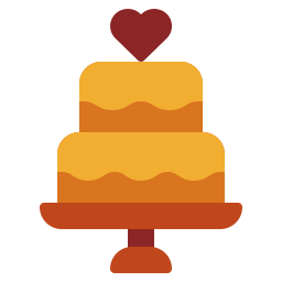 pastel de boda icono