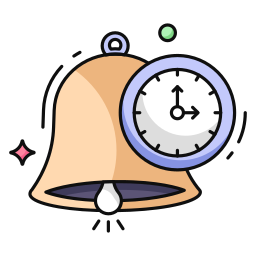 Alarm time icon