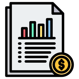 Financial report icon