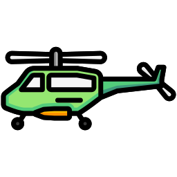 helicóptero del ejército icono