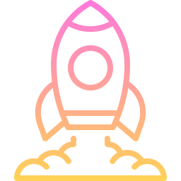 Rocket launch icon