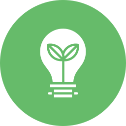 Ecologic bulb icon
