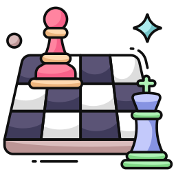 tabuleiro de xadrez Ícone