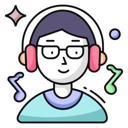 Listening music icon