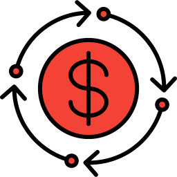 Financial network icon
