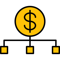 gestión financiera icono
