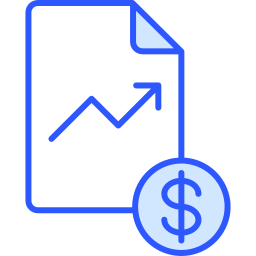 relatório financeiro Ícone