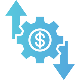 direction financière Icône