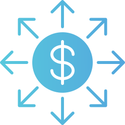 financieel netwerk icoon