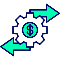 direction financière Icône