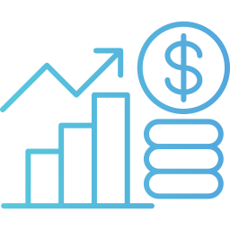 rapport financier Icône