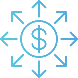 financieel netwerk icoon