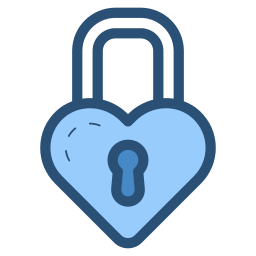 Heart lock icon