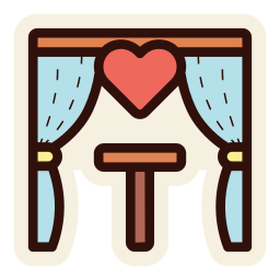 Wedding arch icon