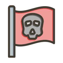 Pirate flag icon