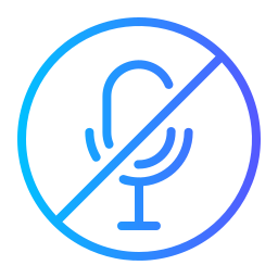 No microphone icon